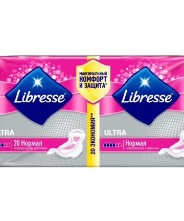 Прокладки женские гигиенические "LIBRESSE" Natural Ultra 10 шт Normal