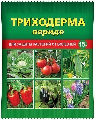 Защита от болезней "Триходерма вериде БИО", для рассады, природный антибиотик 15гр ВАШЕ ХОЗЯЙСТВО