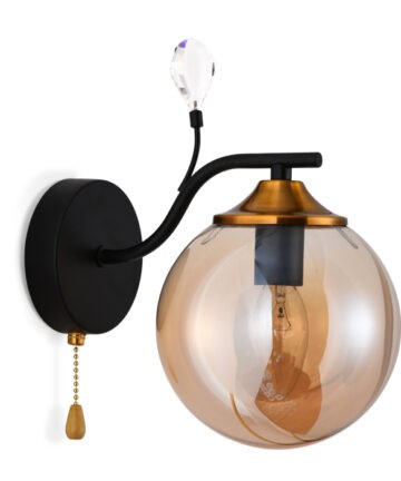 Ambrella бра св-к с выкл. TR9079 BK/TI черный/янтарь E14 max 40W 240x150x230