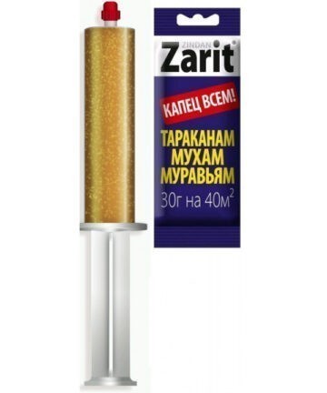 Гель от тараканов, муравьев и мух "Зиндан", имидаклоприд, шприц 30гр ZARIT A-5165