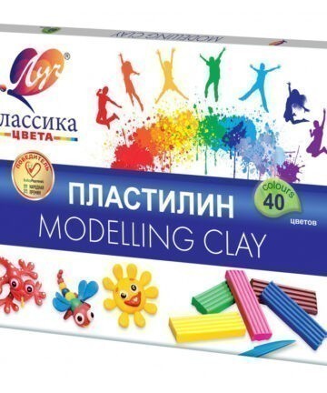 Пластилин 40цв, ЛУЧ "Классика" 30С 1922-08