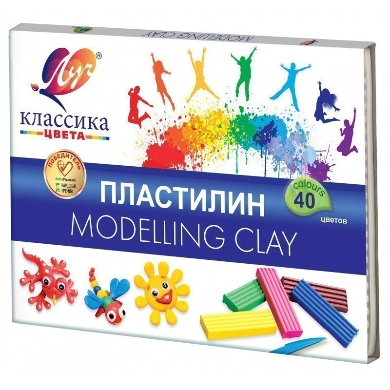 Пластилин 40цв, ЛУЧ "Классика" 30С 1922-08