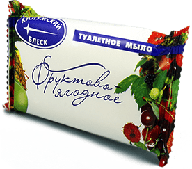 Мыло туалетное Фруктово-ягодное "Калужский Блеск" 90гр КТ-2
