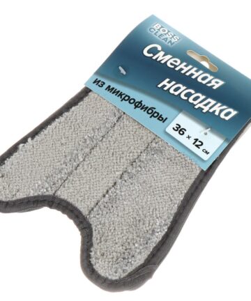 Сменный блок для швабры микрофибра 36*12см BOSSCLEAN SR1705R