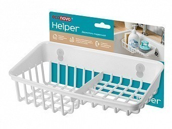 ДЕРЖАТЕЛЬ ПОДВЕСНОЙ НА ПРИСОСАХ HELPER, 236х125х79 ММ