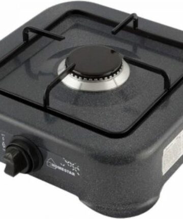 Плита газовая 1 конфорка HOMESTAR HS-1201, 3,2квт, эмаль, серая