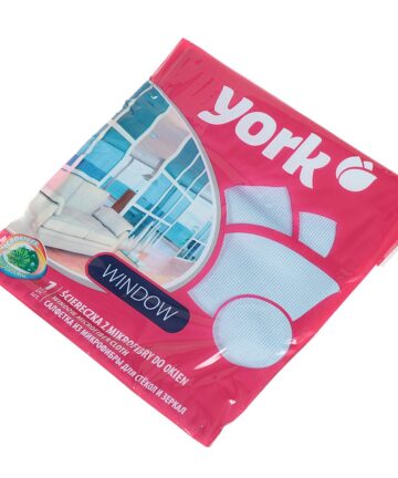 Салфетка для уборки стекла, зеркал 30*30см, микрофибра 026150 York