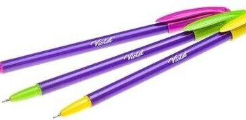РУЧКА Hatber шариковая VIOLET Синяя 0,7мм ассорти чернила на масл.основе 046708/ВР_066439