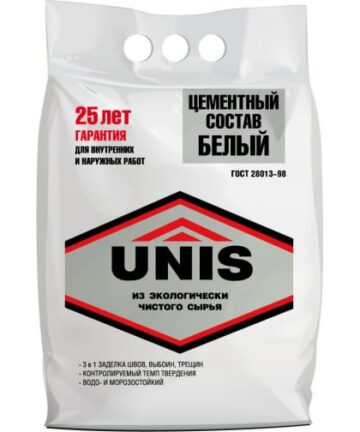 ЦЕМЕНТ ЮНИС белый 5кг.