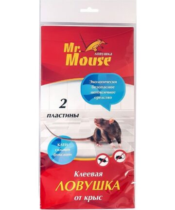 Пластины клеевые от грызунов 13*28см 2шт Mr.Mouse M-0265