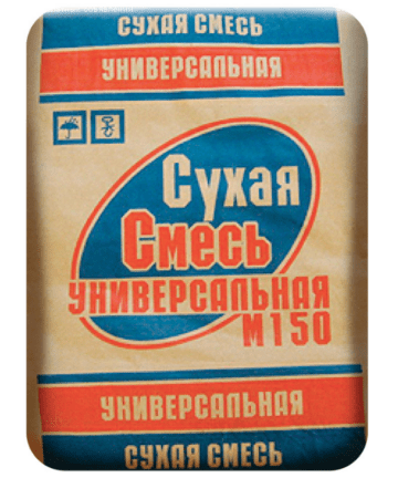 Смесь цементно-песчаная М150 5кг.