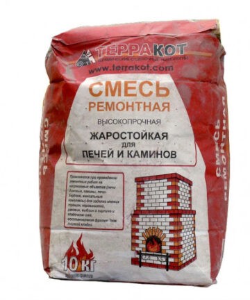 Смесь ремонтная "Терракот" жаростойкая (5 кг.)