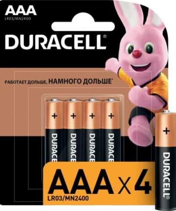 "Элемент питания Duracell LR03/286 BL4
