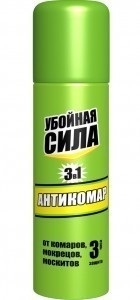 Аэрозоль "Убойная сила" от комаров, на кожу 150мл АРНЕСТ 2141