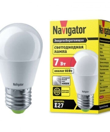 Лампа светодиодная 94 469 NLL-G45-7-230-4K-E27 Navigator 94469