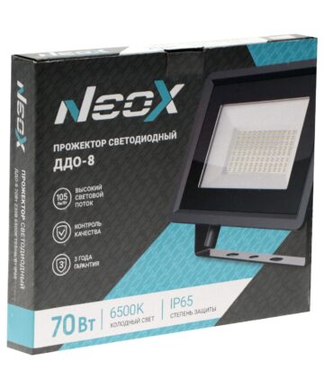 ASD/NEOX прожектор св/д ДДО-8 70W(7350lm) 6500K IP65 алюминий/черный 7080