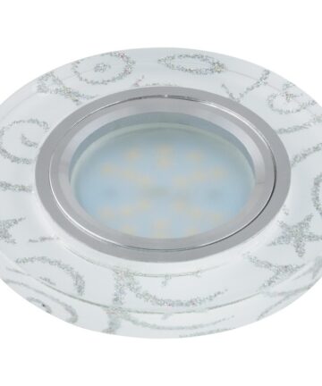 DLS-P202 GU5.3 CHROME/WHITE Светильник  ТМ "Fametto", серия "Peonia"