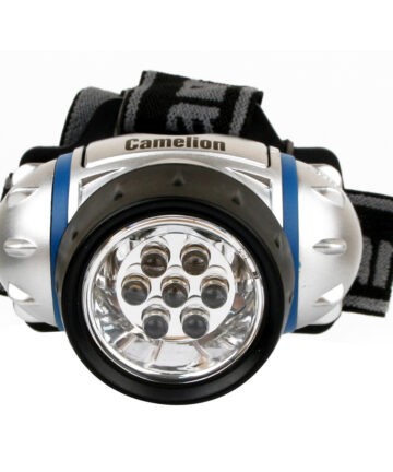 Camelion LED5310-7F3 (фонарь налобн, металлик, 7LED, 3 реж, 3XR03 ) 7534