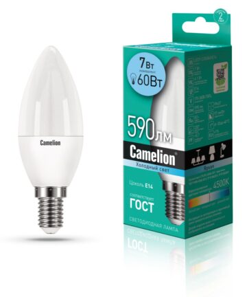 Camelion LED7-C35/845/E14 (Эл.лампа светодиодная 7Вт 220В) 12074