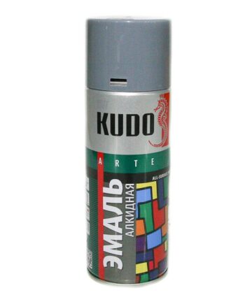 КРАСКА АЭРОЗОЛЬ СЕРАЯ ТЕМНАЯ 520 МЛ (12) "KUDO" KU-1016