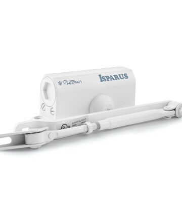 Доводчик НОРА-М 410 ISPARUS (от 15 до 60кг) (белый) морозостойкий