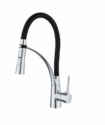 MN4450 PURE LIFE Смеситель для кухни черный/хром